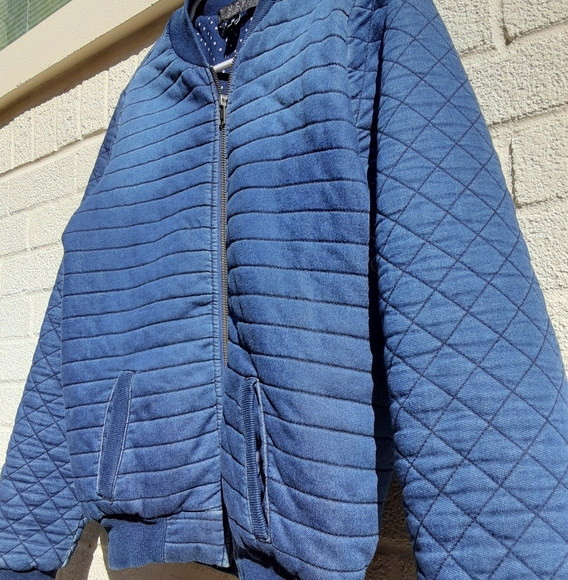 Tinsel Jackets & Coats Tinsel Quilted Denim Bomber Jacket M Poshmark